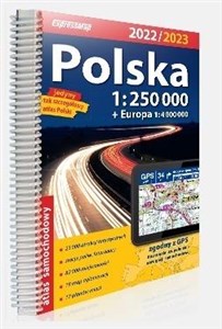 Obrazek Polska atlas samochodowy 1:250 000 + Europa 1:4 000 000