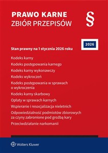 Picture of Prawo karne Zbiór przepisów. 2026