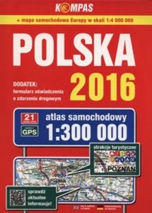 Obrazek Atlas samochodowy Polska 2016 1:300 000
