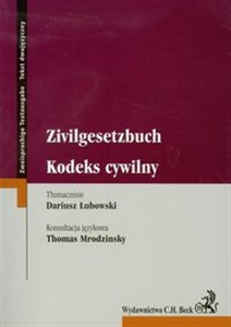 Picture of Kodeks cywilny Zivilgesetzbuch wydanie dwujęzyczne polsko - niemieckie