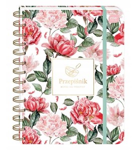 Picture of Przepiśnik z gumką A5/240K 90g Flowers