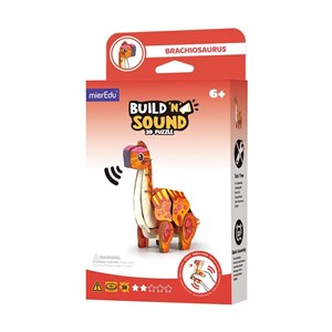 Picture of Puzzle 3D. Buduj i słuchaj - Brachiosaurus