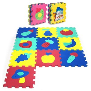 Picture of Puzzle piankowe 10 elementów Owoce i Warzywa