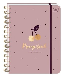 Picture of Przepiśnik z gumką A5/240K 90g Cherry