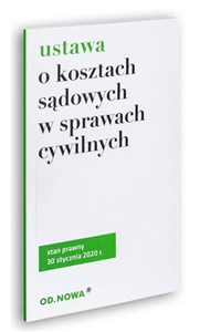 Picture of Ustawa o kosztach sądowych 30.01.2020