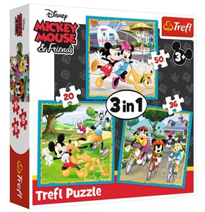 Picture of Puzzle 3w1 Myszka Miki z przyjaciółmi