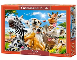 Picture of Puzzle 500 Afrykańskie selfie B-53568