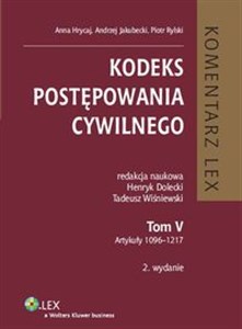 Obrazek Kodeks postępowania cywilnego Komentarz Tom V. Artykuły 1096-1217