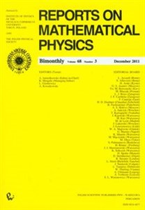 Obrazek Reports on Mathematical Physics 68/3