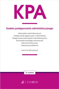 Obrazek KPA. Kodeks postępowania administracyjnego oraz ustawy towarzyszące