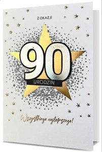 Obrazek Karnet Urodziny 90