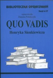 Obrazek Biblioteczka Opracowań  Quo vadis Henryka Sienkiewicza Zeszyt nr 27