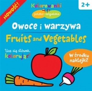 Picture of Owoce i warzywa Kolorowanki polsko-angielskie z naklejkami