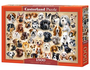 Picture of Puzzle 1500 Kolaż z psami C-151943-2