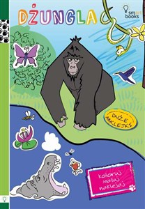 Obrazek Dżungla Koloruj maluj naklejaj