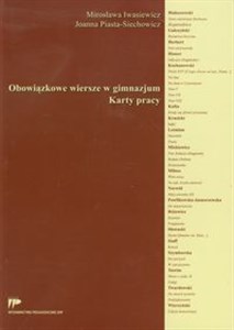 Picture of Obowiązkowe wiersze w gimnazjum Karty pracy