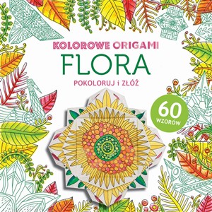 Obrazek Kolorowe origami Flora Pokoloruj i złóż