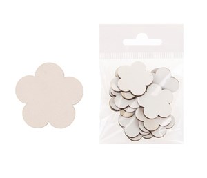 Obrazek Dekoracja drewniana 12szt Kwiat duży