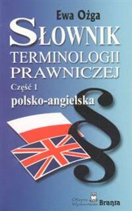Picture of Słownik terminologii prawniczej polsko-angielska część 1