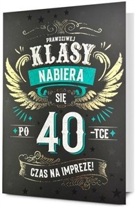 Obrazek Karnet B6 Urodziny 40