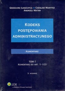 Picture of Kodeks postępowania administracyjnego Komentarz Tom 1-2 Pakiet
