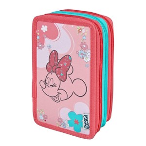 Obrazek Piórnik potrójny z wyposażeniem Myszka Minnie