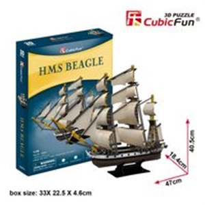 Obrazek Puzzle 3D Żaglowiec 168 elementów