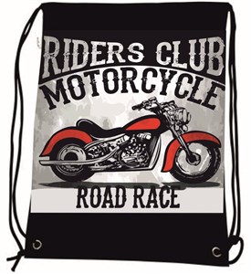 Picture of Worek szkolny plecak WR1056 Motocykl MESIO