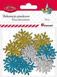 Picture of Piankowe śnieżynki brokatowe mix 12szt.