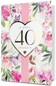 Picture of Karnet B6 Urodziny 40