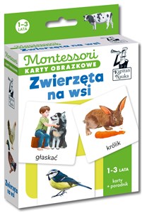 Picture of Montessori Karty obrazkowe Zwierzęta na wsi (1-3 lata) Kapitan Nauka