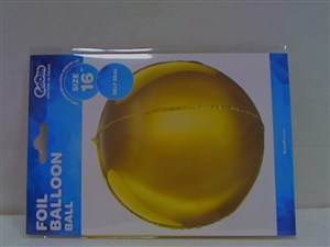 Obrazek Balon foliowy B&C Kula złota 40cm