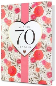 Picture of Karnet B6 Urodziny 70