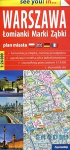 Obrazek Warszawa Łomianki Marki Ząbki see you! in... plan miasta 1:26 000
