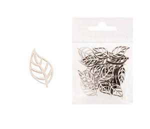 Obrazek Dekoracja drewniana 24szt Liść