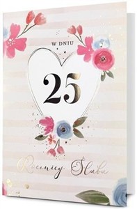 Obrazek Karnet B6 Rocznica ślubu 25