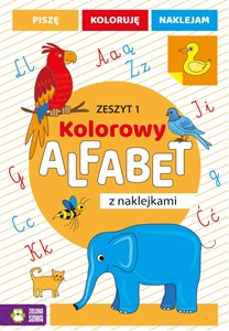 Picture of Kolorowy alfabet z naklejkami Zeszyt 1