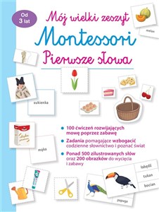 Obrazek Mój wielki zeszyt Montessori Pierwsze słowa
