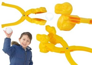 Picture of Śnieżkomat maszynka do kulek dinozaur żółty