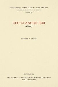 Picture of Cecco Angiolieri A Study