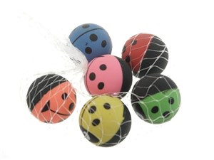 Obrazek Piłeczki kauczukowe 6szt