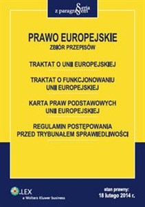 Picture of Prawo Europejskie Zbiór przepisów