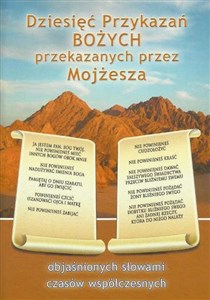 Obrazek Dziesięć Przykazań Bożych przekaz. przez Mojżesza