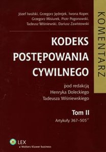 Picture of Kodeks postępowania cywilnego Komentarz t. 2 Artykuły 367-505