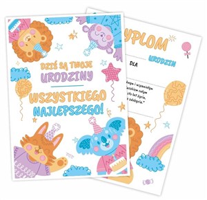 Picture of Dyplom A5 urodzinowy dwustronny 5szt