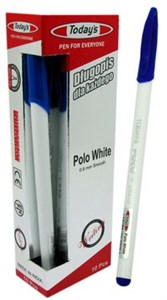 Obrazek Długopis Today's Polo White Niebieski op.10