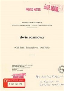 Obrazek dwie rozmowy (Oak Park / Puszczykowo / Oak Park)