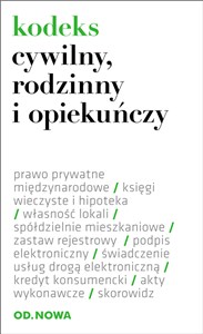 Picture of Kodeks cywilny, rodzinny i opiekuńczy