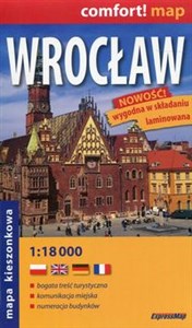 Obrazek Wrocław comfort! map mapa kieszonkowa 1:18 000