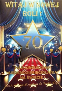 Obrazek Karnet Urodziny 70